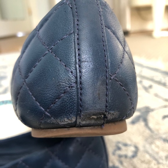 Tory Burch Quinn quilted ballet flat Navy - Picture 7 of 12